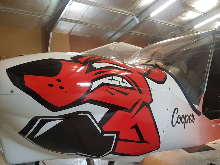 Nose art on any aircraft is developed and supplied at customer request.